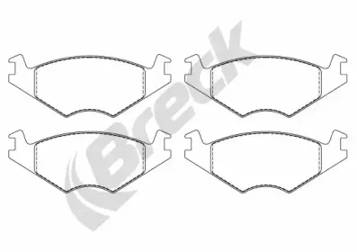 Комплект тормозных колодок, дисковый тормоз BRECK купить